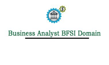 Business Analyst BFSI Domain Professional Certification & Training From India