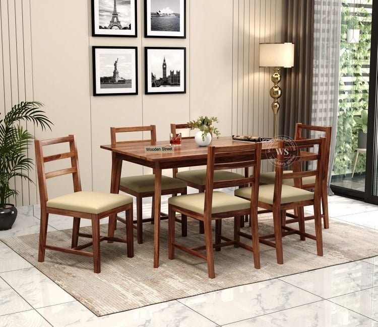 Top 6-Seater Dining Table Designs for Modern and Traditional Homes by Wooden Street