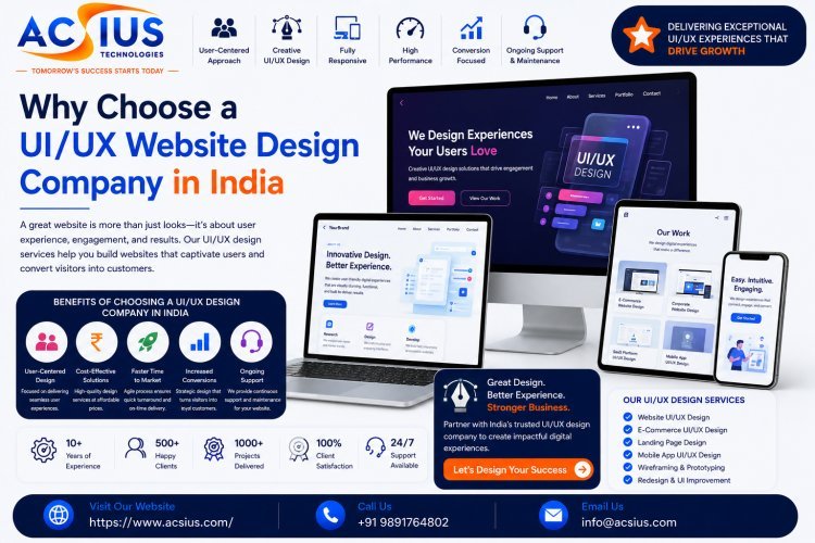 Why Choose a UI/UX Website Design Company in India