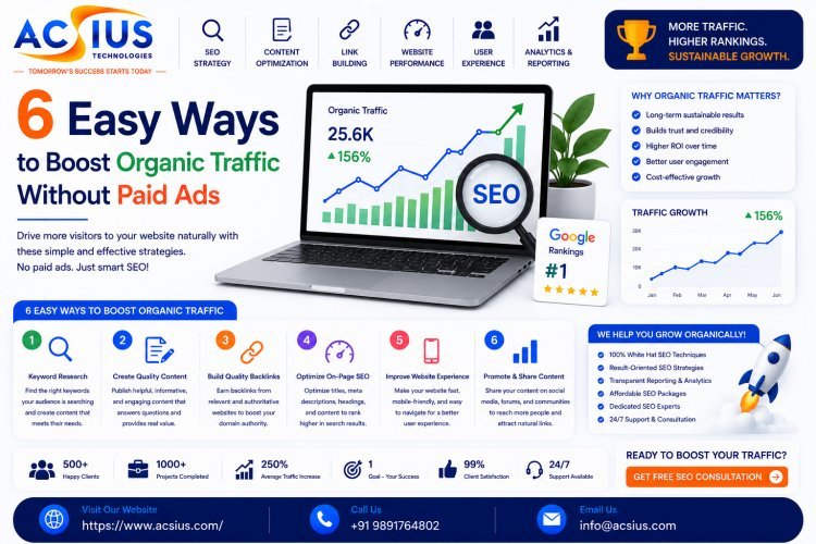 6 Easy Ways to Boost Organic Traffic Without Paid Ads