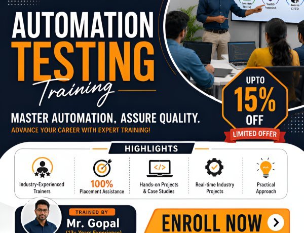 Automation Testing Course with Placement in Electronic City Bangalore