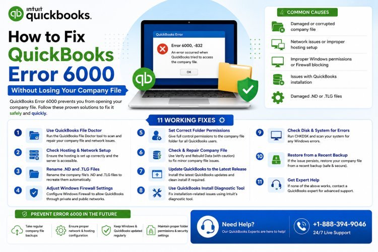 How to Fix QuickBooks Error 6000 Without Losing Your Company File
