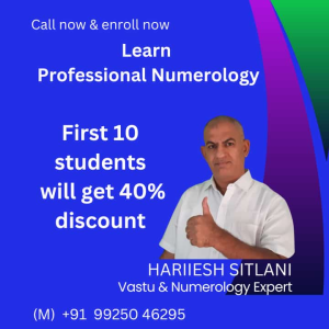 Hariesh Sitlanii Vaastu Consultant and Numerologist - Professional Numerology Course